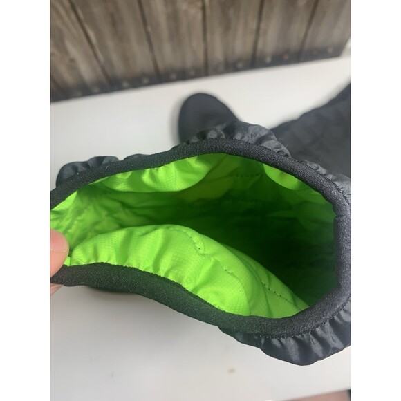 Oofos OOmg Boots Tall Black Shoes Recovery Pull On Nylon Round Toe Womens 9.5 - Picture 8 of 8